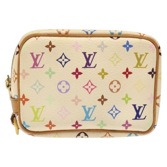 LOUIS VUITTON Monogram Multicolor Trousse Wapity Pouch White M58033 Auth MX041V - Picture 14 of 16